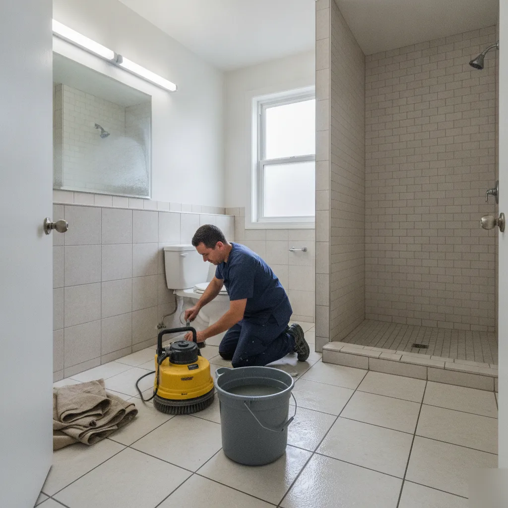 Bathroom Tile Cleaning Covers the Full Room