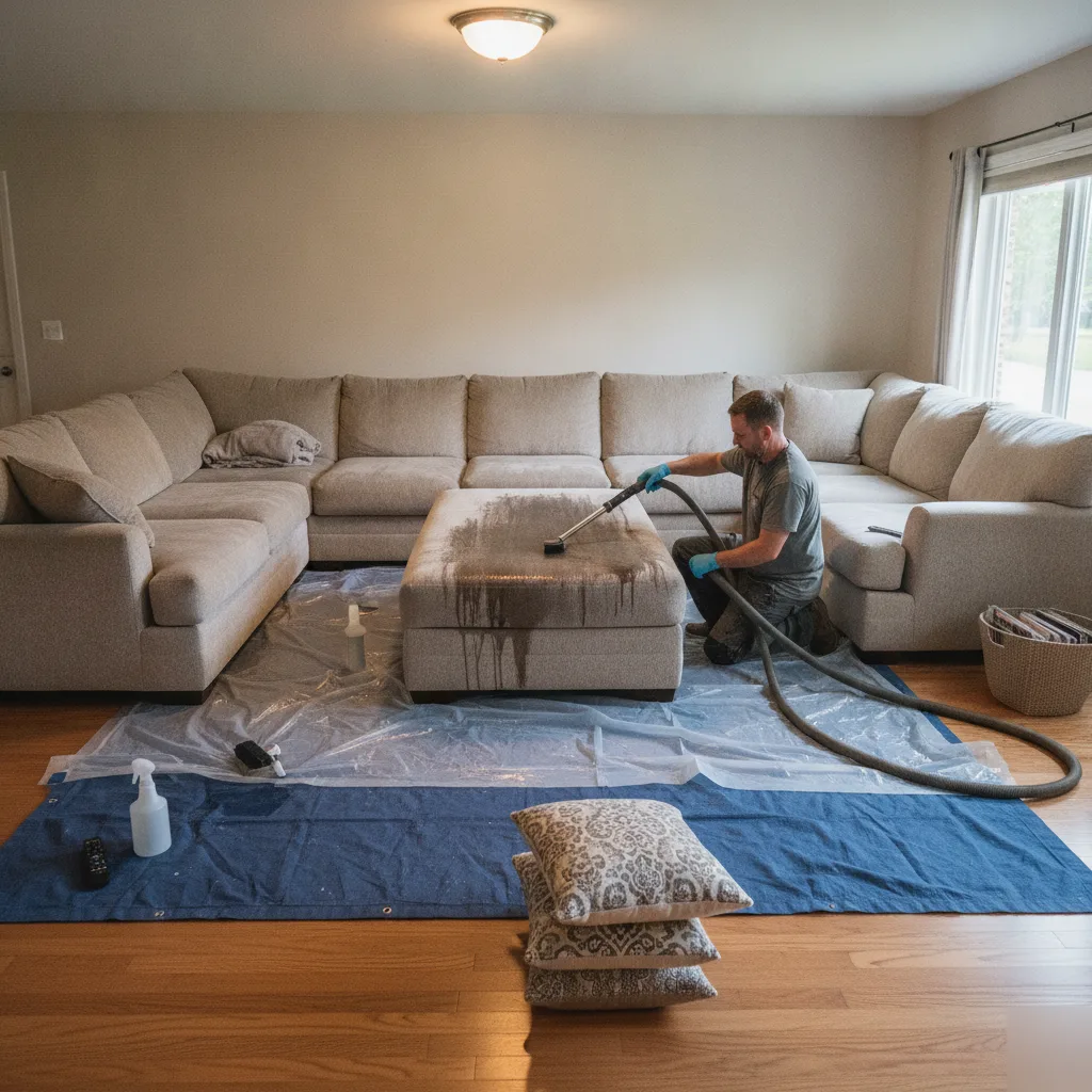 Sectional Cleaning Handles Multi-Piece Furniture Sets
